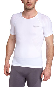Herren-Unterhemd Shirt von Odlo geruchshemmendes Material mit Silber-Fasern