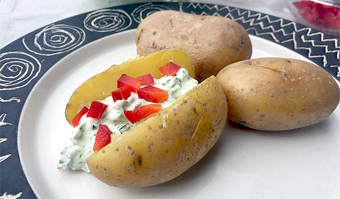 Leichte Kartoffelgerichte wie zum Beispiel Pellkartoffeln eigenen sich prima fr einen Entlastungstag vor dem Heilfasten
